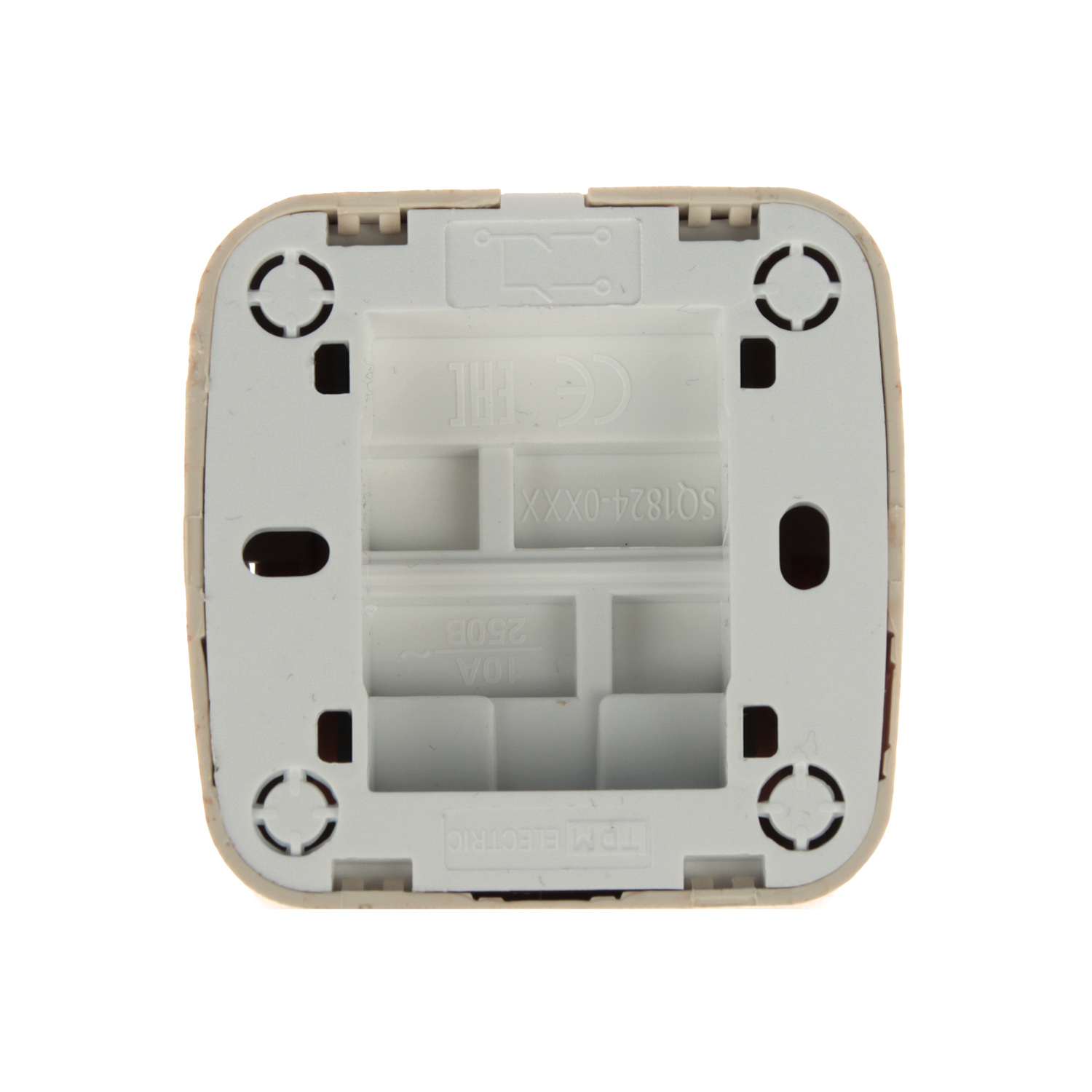 Выключатель Дача ОП 2кл. сосна с подсветкой 10А Народная SQ1824-0054