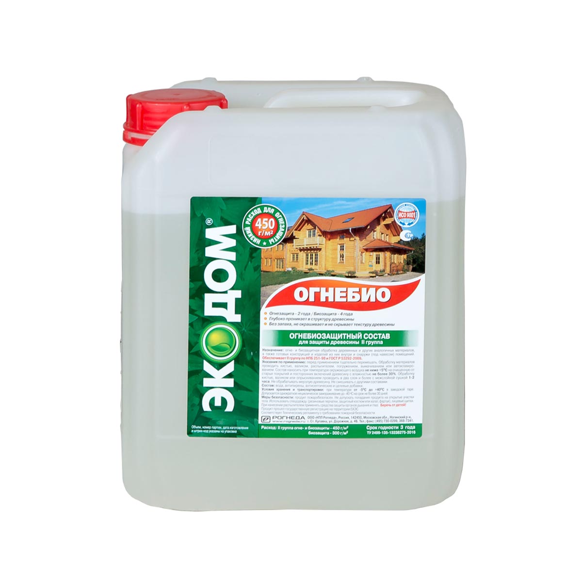 Состав огнебиозащитный 5 кг ОгнеБио ЭкоДом *1128