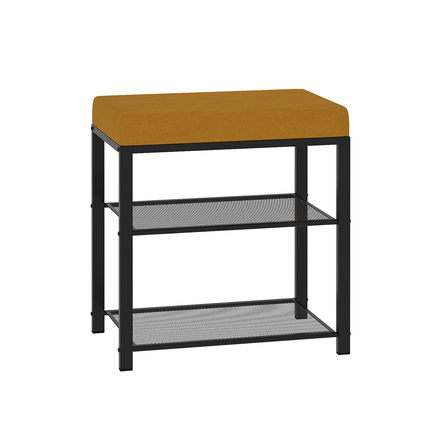 Подставка для обуви металл. "Торонто 13S" 3-х ярусная 470х300х490мм с Мягк.сид. Черн./Сер. БТ13СЧС*1