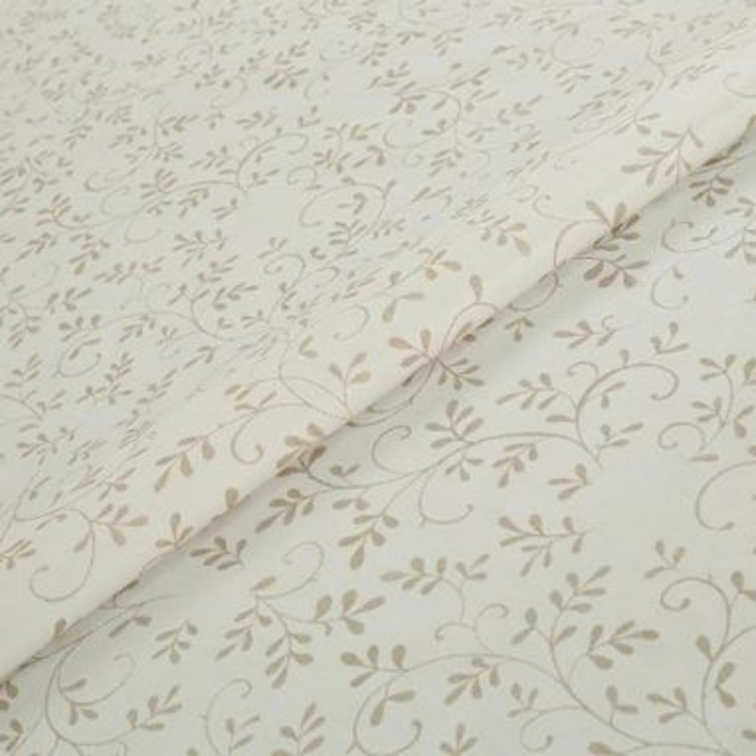 яяяКлеенка на тканевой основе "Great Way" "Print" "Веточки на бежевом" шир.1,37м GW-21272 *20