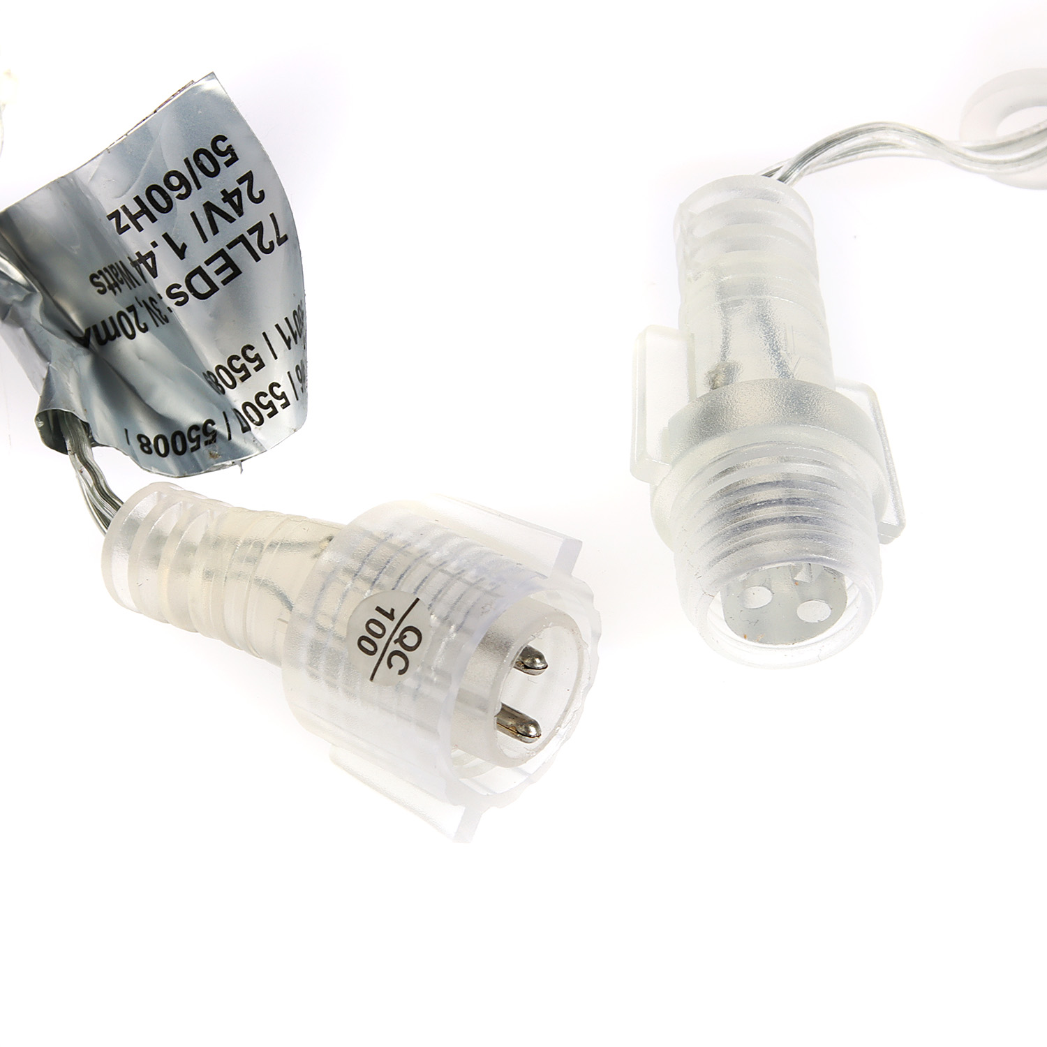 Гирлянда «Бахрома» Vegas, 3х0.6 м, фиксинг, теплый белый, 72 LED, IP44