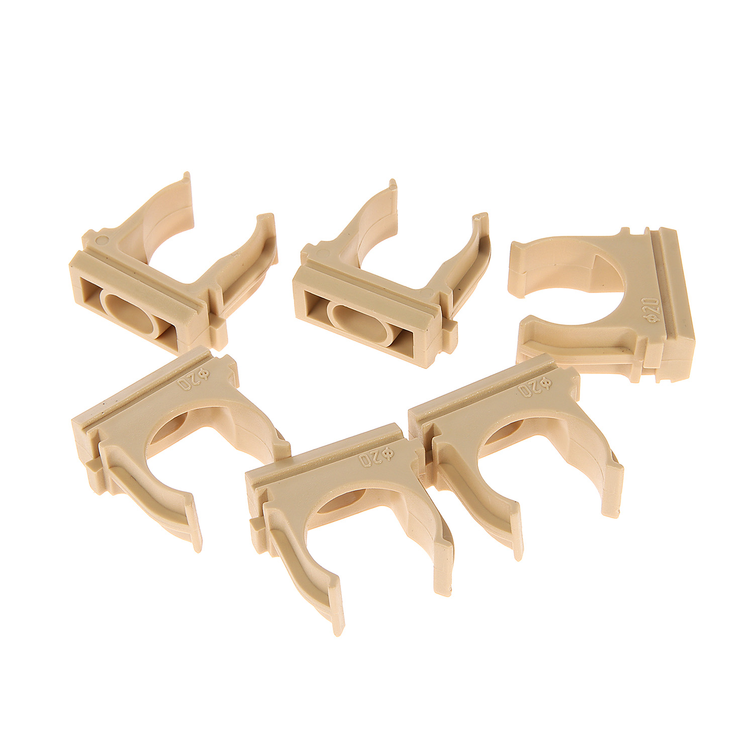 Крепеж-клипса d20мм для трубы  "Эко" сосна (упак.10шт) TDM SQ0405-0052 *1/140