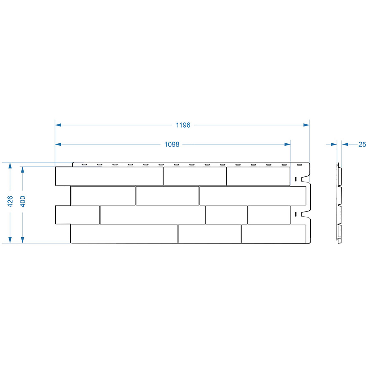Панель STEIN темный орех (1,098м*0,4м/0,44м2) Дёке