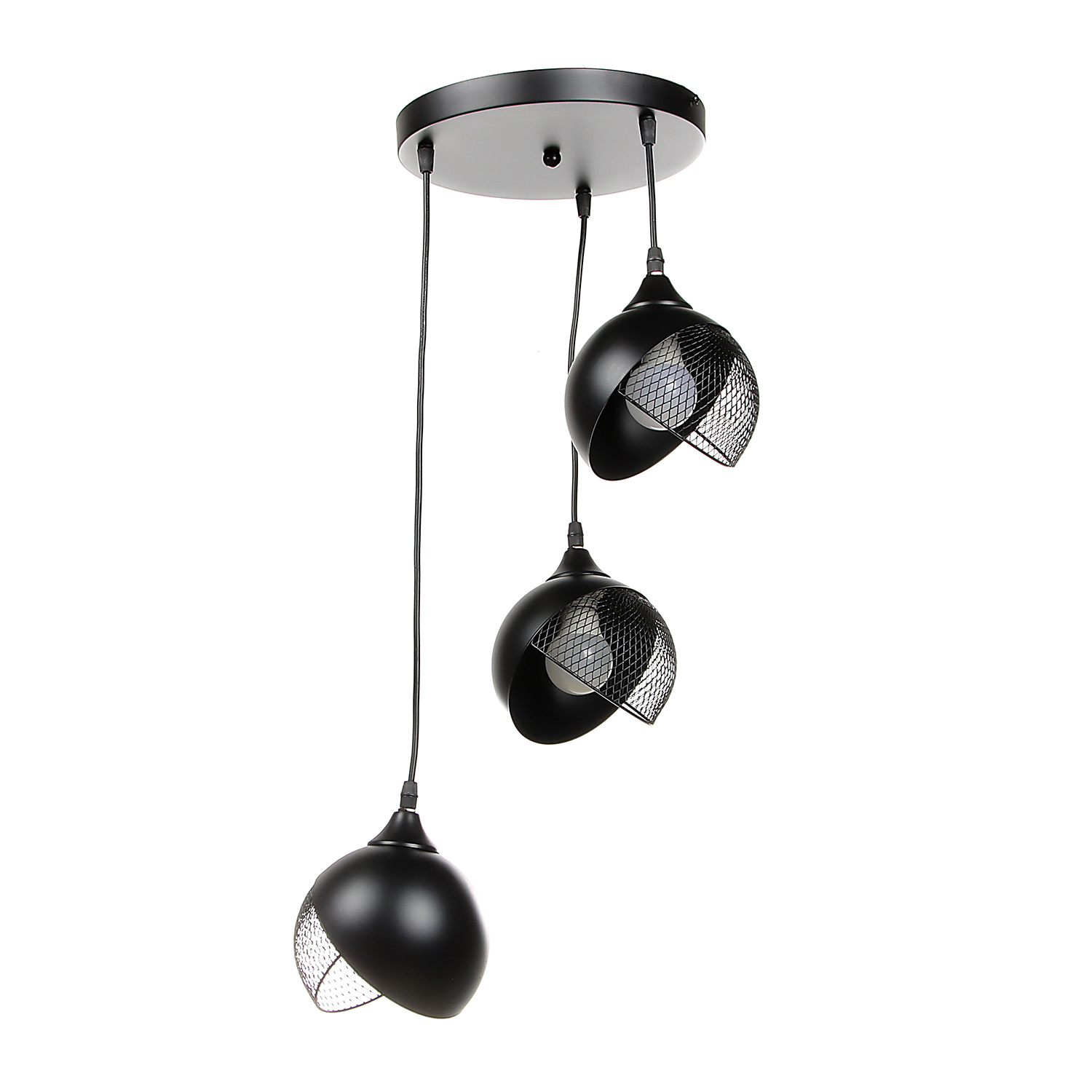 Люстра N6483/3H BK 3*40W E27 220V (d-360; h-800)  VERNER LIGHTING *1 Люстра N6483/3H BK 3*40W E27 220V (d-360; h-800)  VERNER LIGHTING *1