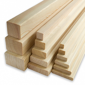 Брусок 19х60х2200 мм, Арелан, строганый, сращенный, сорт экстра