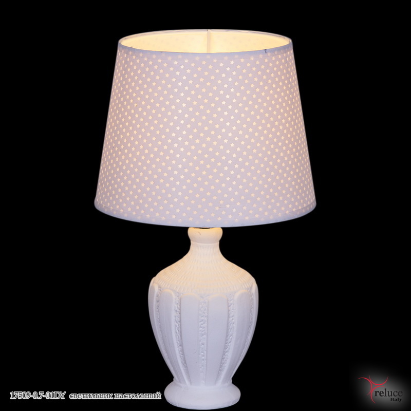 Лампа настольная 17509-0.7-01DY (керамика+абажур) *1/24