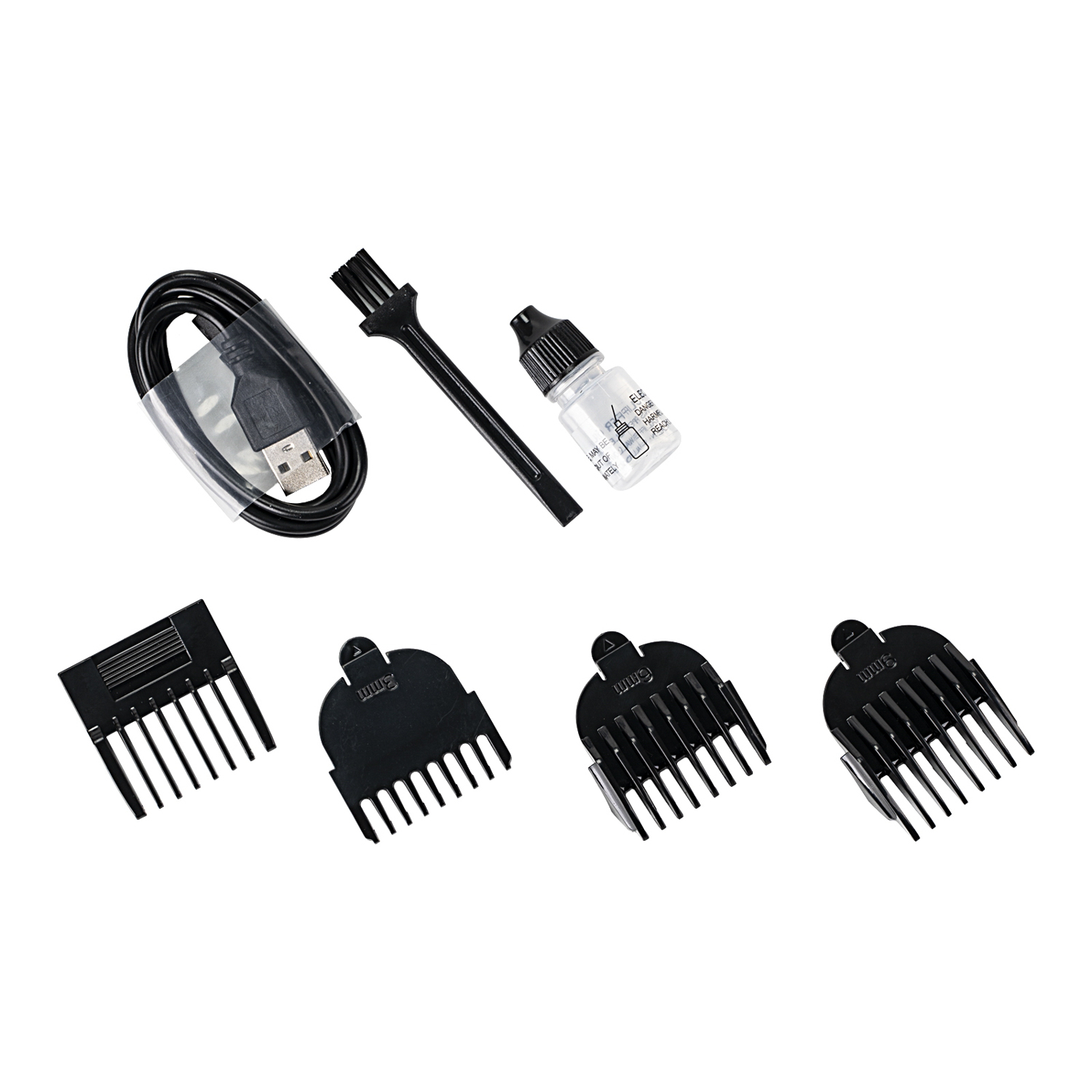 Машинка для стрижки волос Galaxy LINE GL 4160 черный 3Вт Li-ion аккум, 4 насадки (1,3,6,9мм) *1/24