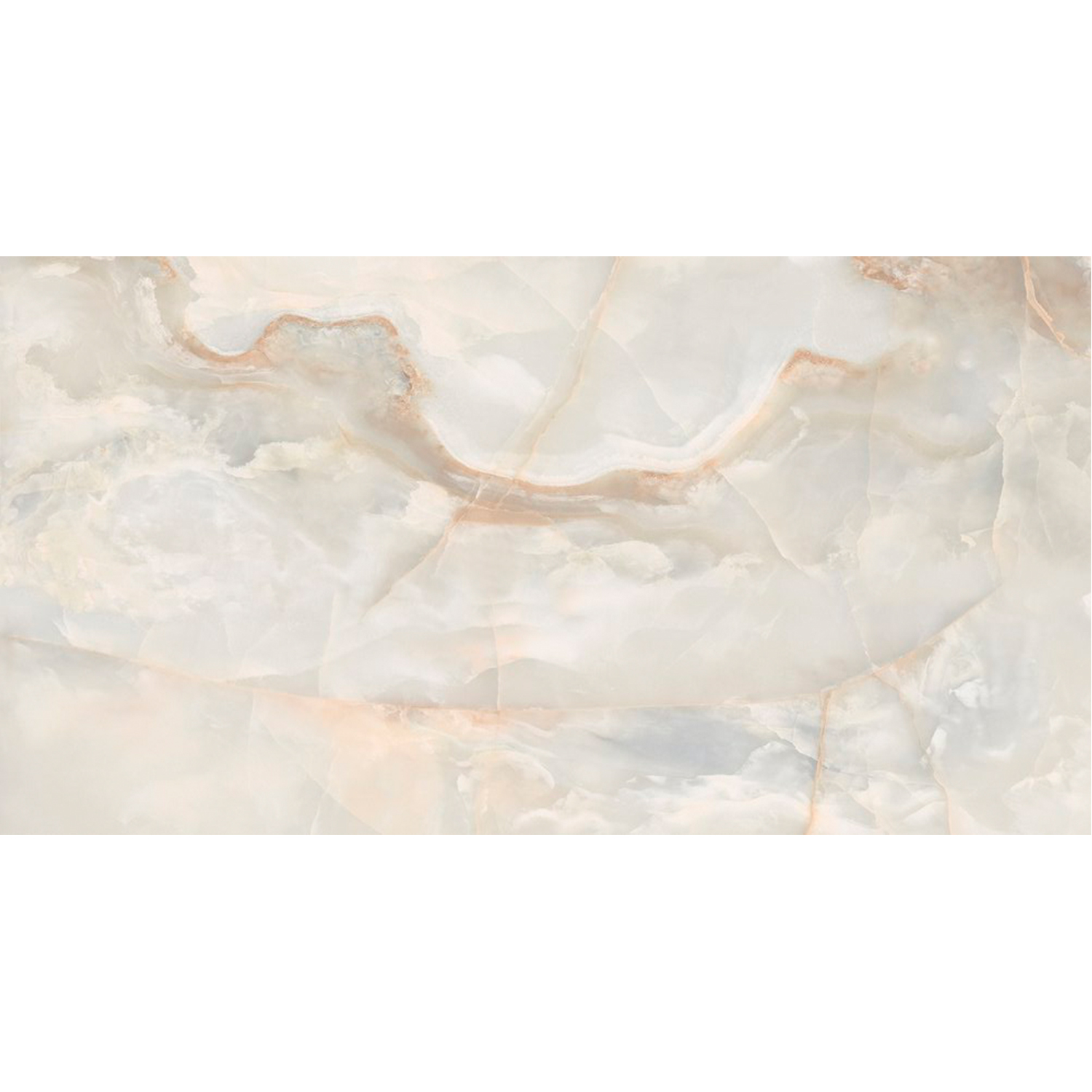 Керамогранит 1.44 м² Global Tile Miller Onyx GT120605902PR, 1200х600х8.5 мм, полированный, бежевый