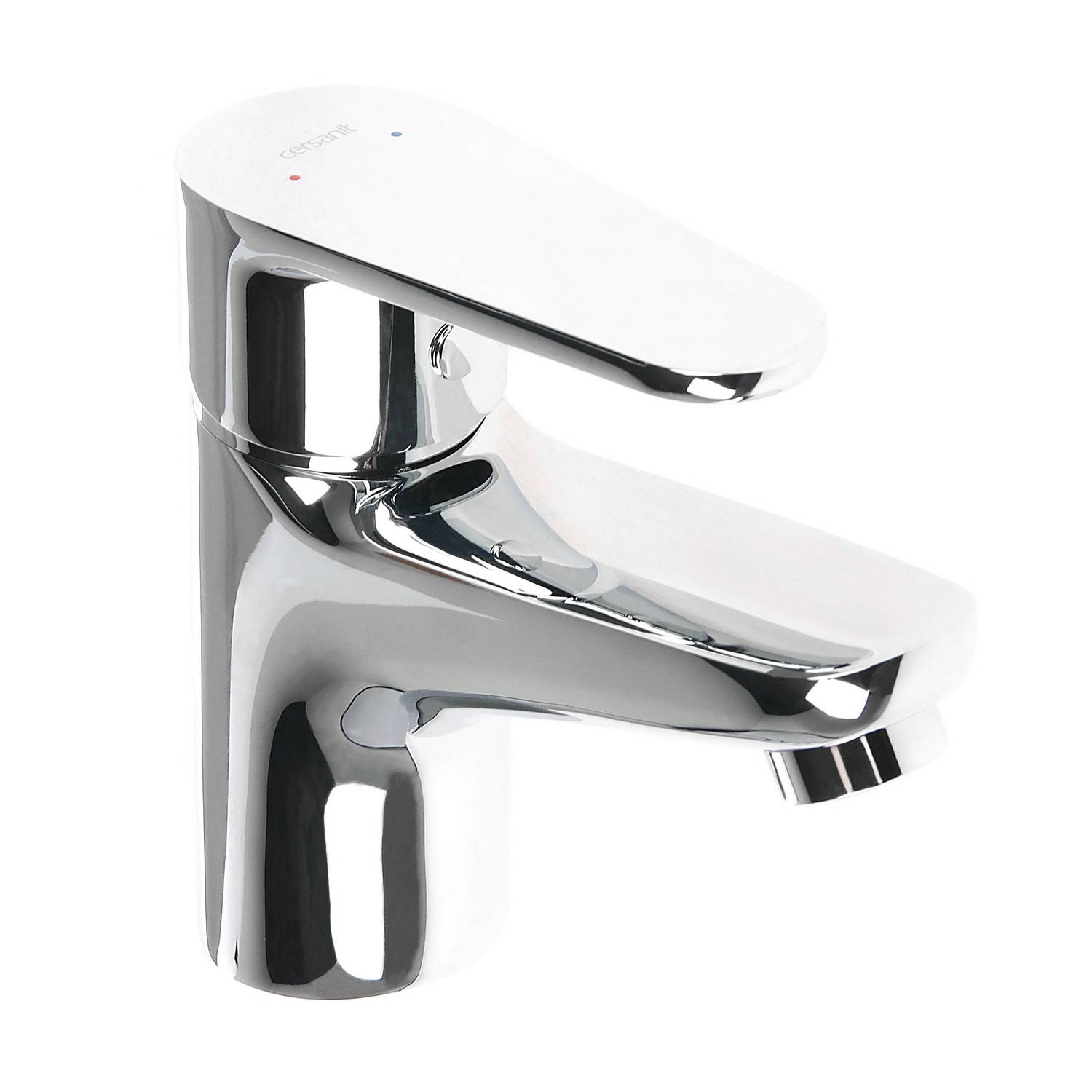 Смеситель для умывальника Cersanit Cari, короткий излив, рычажный
