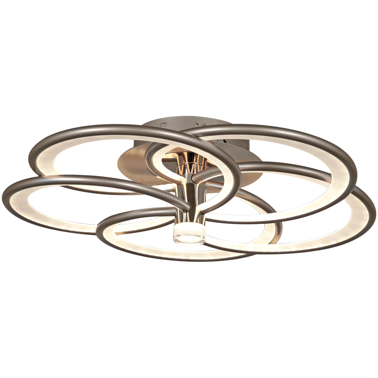 Люстра 09246-0.3-5S Champaign silver LED ПДУ	ПДУ+диммер 3000-6000К S=26м2    *1