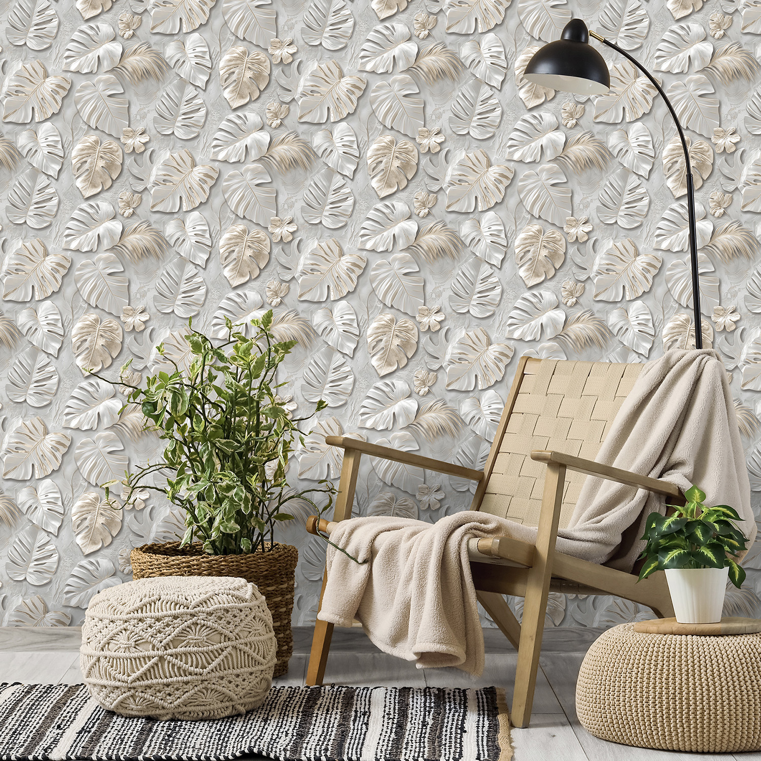 Обои флиз Victoria Stenova Madeira (сер./беж.) 585556 1.06*10м *6