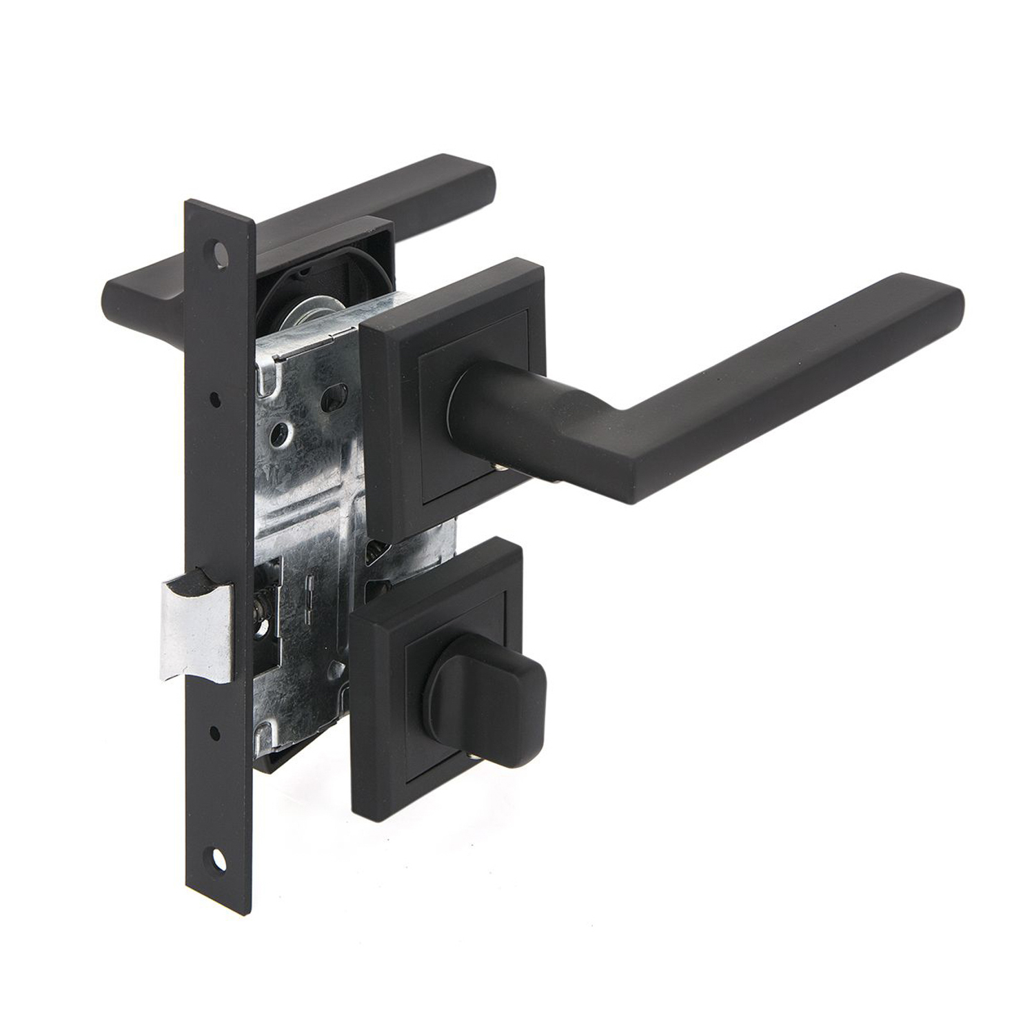 Комплект для двери Фабрика замков FZ SET 25L 170 BK BP, цвет черный