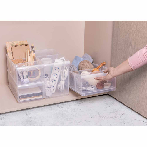 Контейнер для хранения пластм. "Rolly" 11,5л с раздел.242х450х129мм Пр арт.433217401("Бытпласт")*1/4