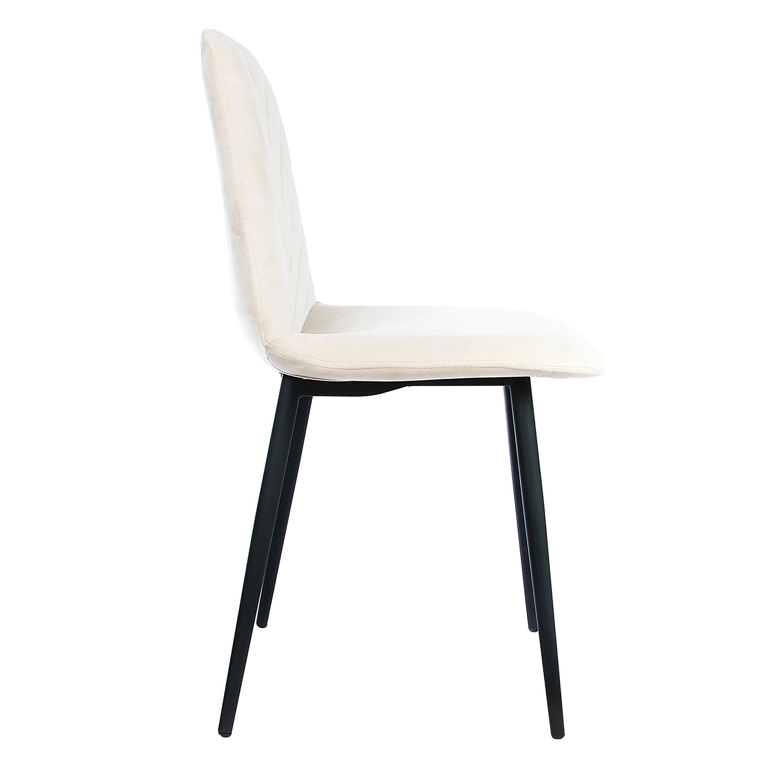 Стул FORPOST Малибу, 44х84х38 см, велюр конфетти крем, бежевый