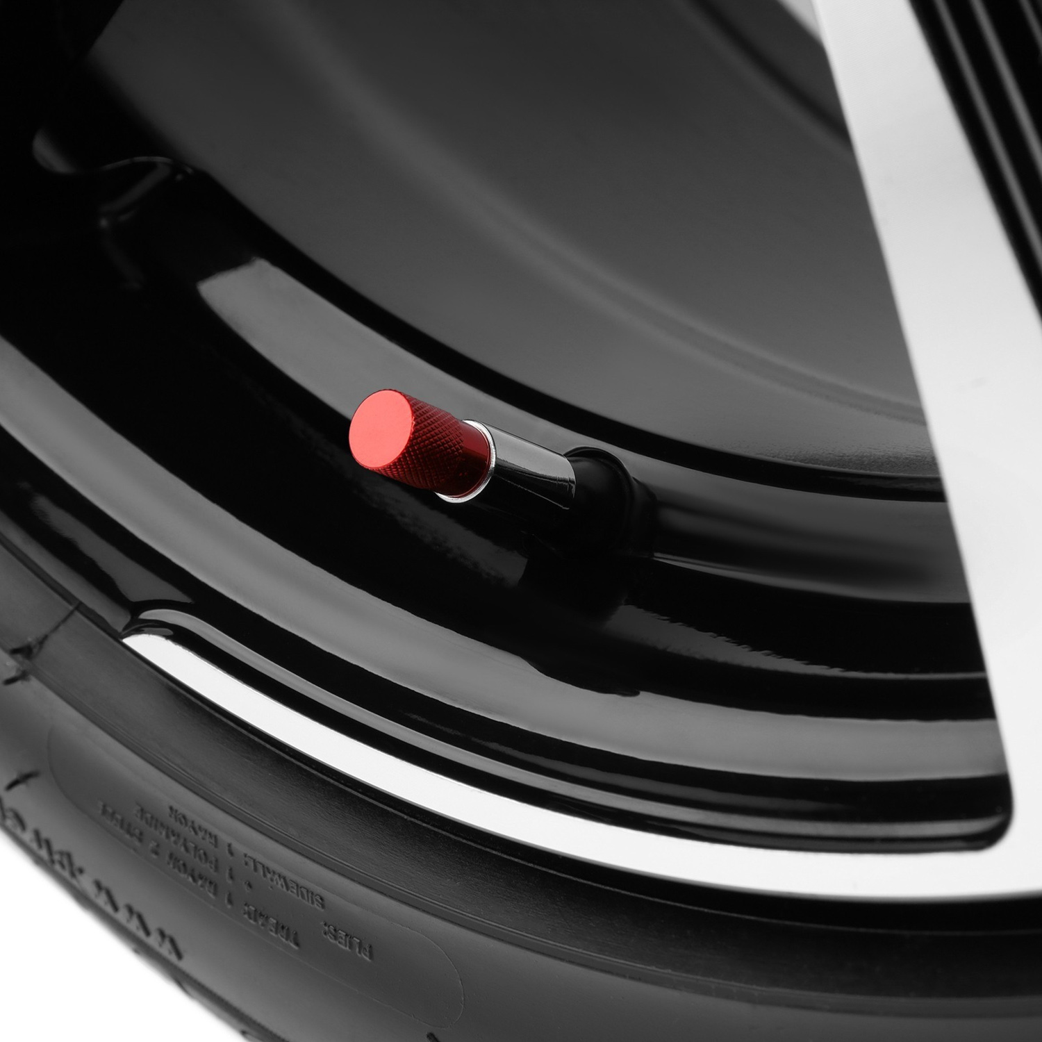 яяяКолпачок на вентиль TORSO, красный, набор 4 шт  7439475