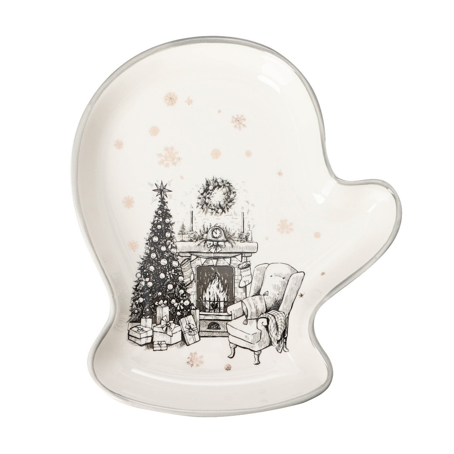 Блюдо сервировочное "Хюгге" 20х18х3 см 6249505 Блюдо сервировочное "Хюгге" 20х18х3 см 6249505