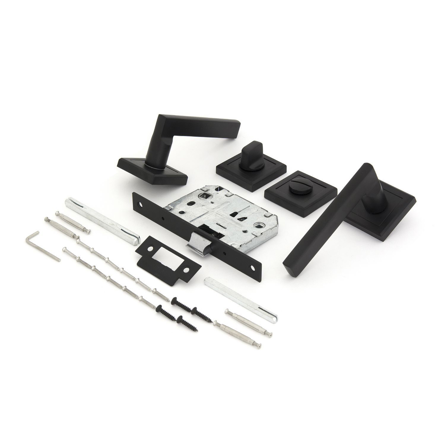 Комплект для двери Фабрика замков FZ SET 25L 170 BK BP, цвет черный