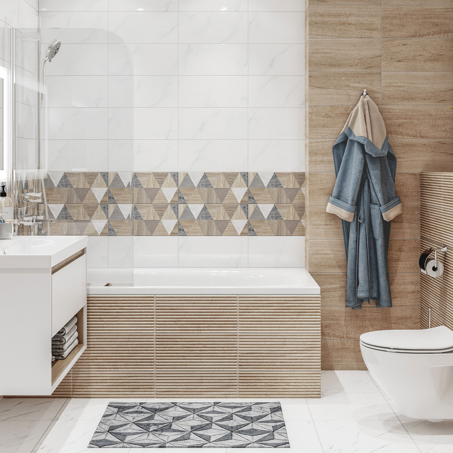 Декор Cersanit Combination_Cers многоцветный (44*20) 16567 *17