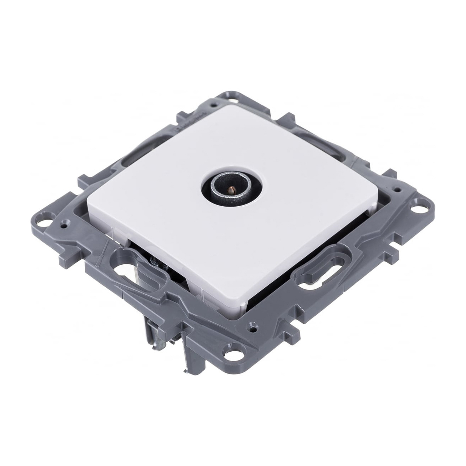 Механизм розетки "Etika" TV с топологией "звезда" 2дБ 0-2400 мГц бел. Leg 672251 *1