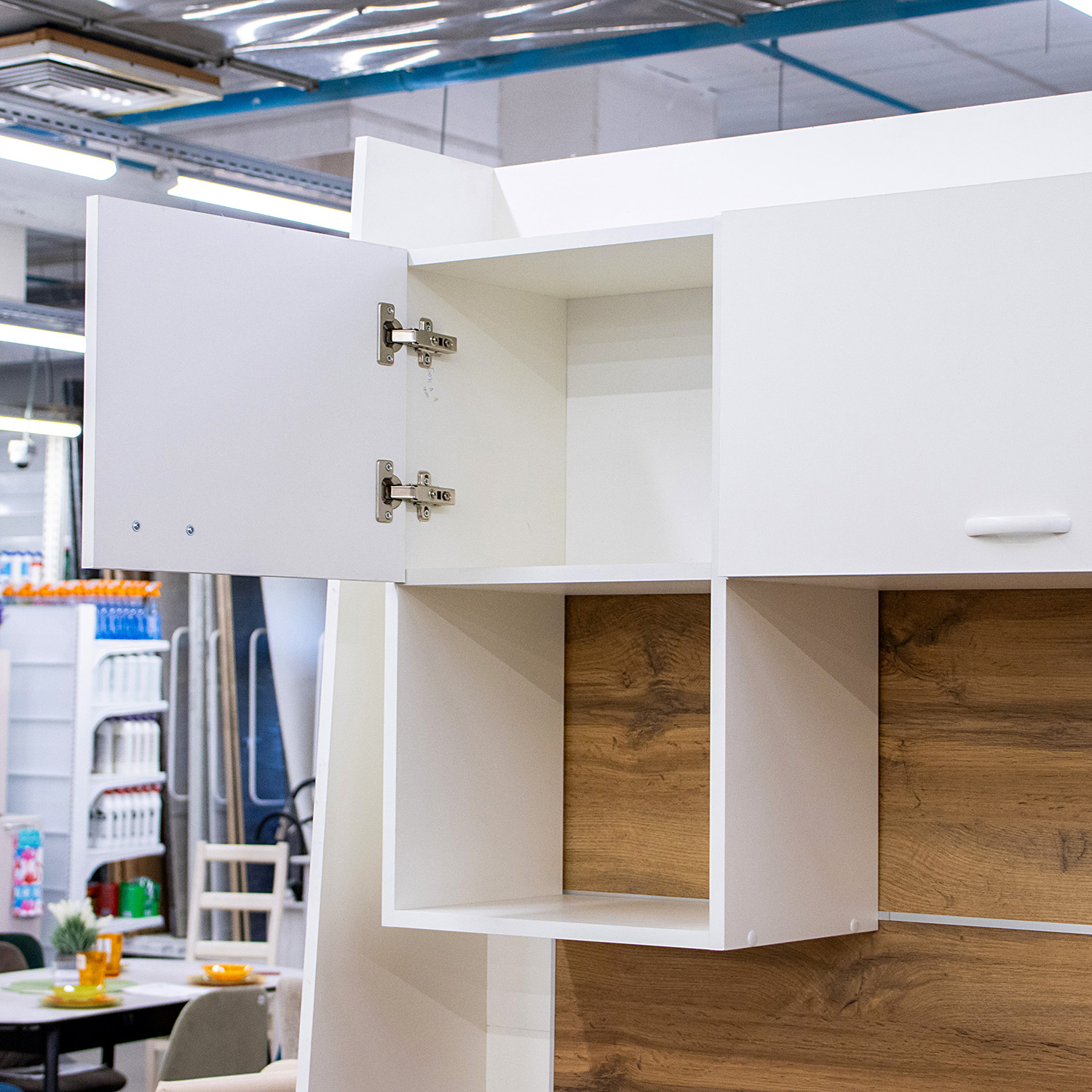 Шкаф навесной 300х676х290 мм BROZEX-WOOD Liberty, с дверцей, белый