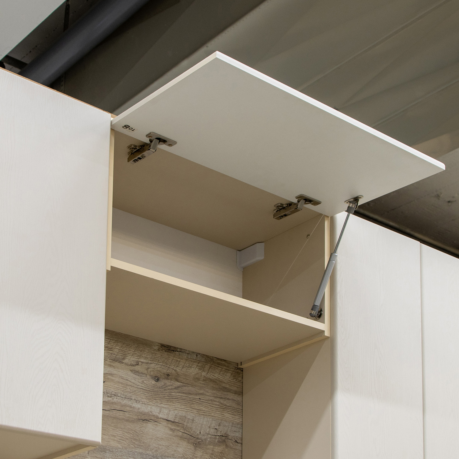 Шкаф навесной 600х338х290 мм BROZEX-WOOD Эрика, для вытяжки, с дверцей, светло-бежевый / ясень капучино софт