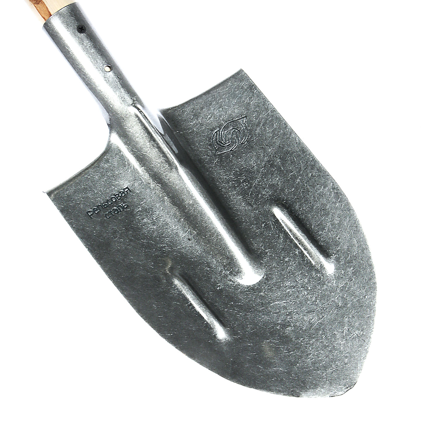 Лопата штыковая из рельс стали, 210*295, с черенком *5