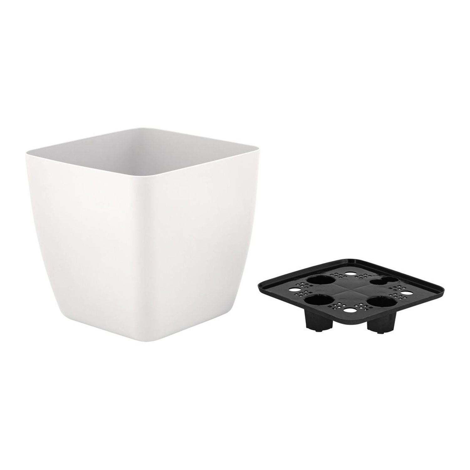 Кашпо пластм. "Vienna"  5,0л 190х190мм h187мм со вставкой Белоснежный жасмин IG680410048*1/16 Кашпо пластм. "Vienna"  5,0л 190х190мм h187мм со вставкой Белоснежный жасмин IG680410048*1/16