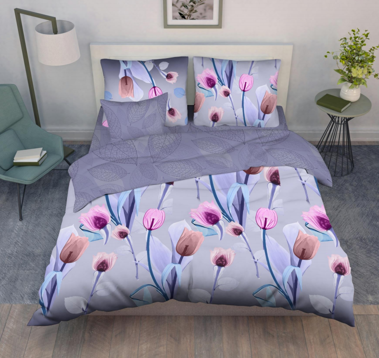 Постельное белье дуэт-М бязь Василиса 70091/1 Лунное сияние, наволочки 70*70 - 2шт *1/5