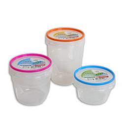 Банка для продуктов пластм. с закруч.кр. 0,6л арт.433 ("Полимербыт") *1/32