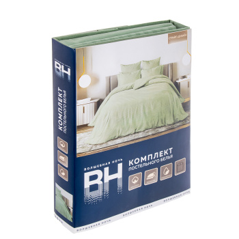Постельное белье 1,5сп поплин Волшебная Ночь 8709/6 Smoke Green, наволочки 70*70 - 2шт *1/7 Постельное белье 1,5сп поплин Волшебная Ночь 8709/6 Smoke Green, наволочки 70*70 - 2шт *1/7
