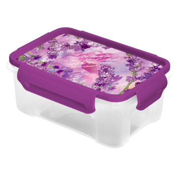 Контейнер д/прод. пластм. "Лаванда" 1,8л 165х116х170мм д/микров.печи арт.76308 ("Полимербыт")