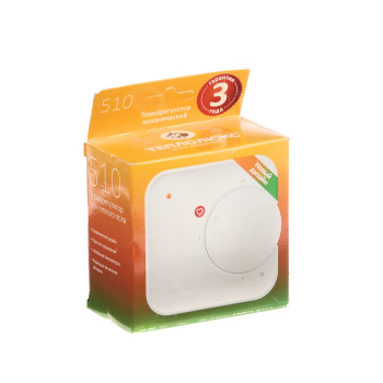 Терморегулятор Теплолюкс 510, механический, белый Терморегулятор Теплолюкс 510, механический, белый