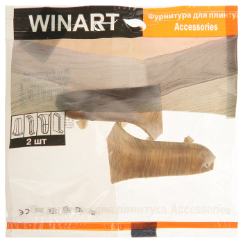 Угол внутренний Wimar 835, 58 мм, дуб пармский, 2 шт. Угол внутренний Wimar 835, 58 мм, дуб пармский, 2 шт.