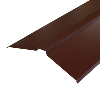 Планка конька 150х150х2000 мм, 0.5 мм, коричневый