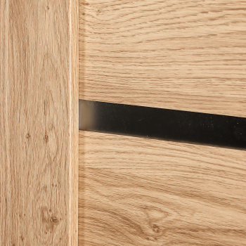 Дверь межкомнатная остекленная ЦАРГИ ПВХ COMFORT-2 Дуб Светлый 3D 800мм BROZEX-WOOD  *1