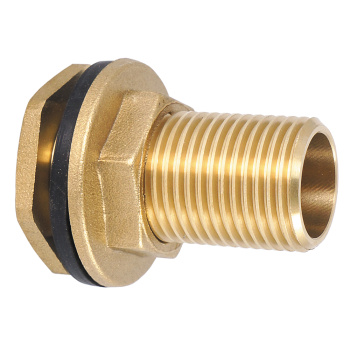 Штуцер (врезка) в бак (емкость) с прокладкой  1/2"(Ø15) латунь ИС.071266 *1/20/40