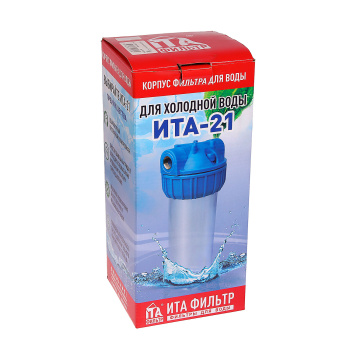 Корпус фильтра ITA 10SL 3/4'' прозрачный ИТА-21 Премиум  *1/12 Корпус фильтра ITA 10SL 3/4'' прозрачный ИТА-21 Премиум  *1/12
