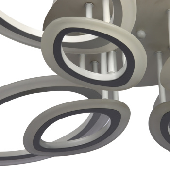 Люстра Verner Lighting Y1244/8, 4х7 Вт, 4х12 Вт, 3000 K, 1 режим, пульт д/у, белый