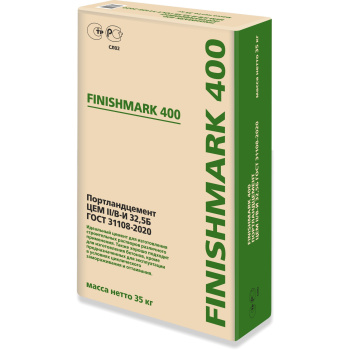 Цемент 35 кг SLK Cement Finishmark 400, ЦЕМ II/В-И 32.5 Б, Д35