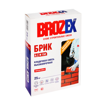 Кладочная смесь 25 кг BROZEX Брик М 150 Кладочная смесь 25 кг BROZEX Брик М 150