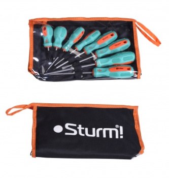 Набор отверток STURM (8шт) тканевый кейс  (арт.1040-03-BS8) *1/36 Набор отверток STURM (8шт) тканевый кейс  (арт.1040-03-BS8) *1/36