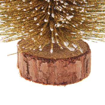 Елка декоративная Серпантин «Сказочное сияние», 20 см, золото