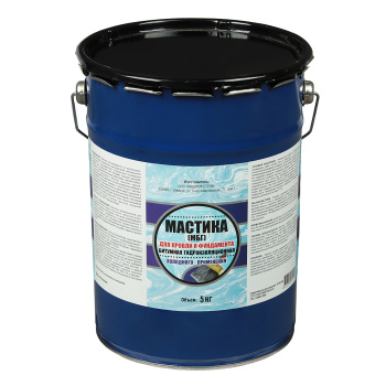 Мастика битумная кровельная 5 кг ХозДвор, гидроизоляционная