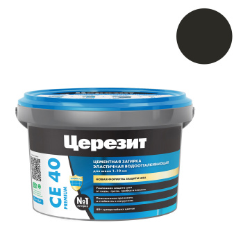 Затирка для швов 2 кг Церезит CE 40, черный