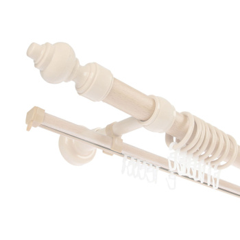 Карниз круглый d28мм Беленый дуб + U-шина 2,0 Магеллан *5