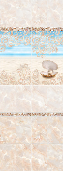 Панель ПВХ UNIQUE Фигурные (рипсо) Жемчужина (фон) 2,7м КронаПласт *12