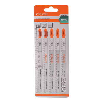 Пилки для лобзика 5шт. по дереву STURM (арт.5250304) быстрый рез 5-100мм *10/50