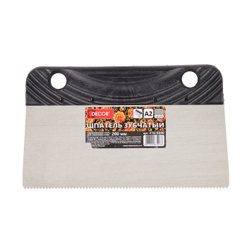 Шпатель д/клея ПВХ покрытия А2 200мм зуб2мм пластиковая ручка нерж.сталь BE (арт.316-8200) *1/20 Шпатель д/клея ПВХ покрытия А2 200мм зуб2мм пластиковая ручка нерж.сталь BE (арт.316-8200) *1/20