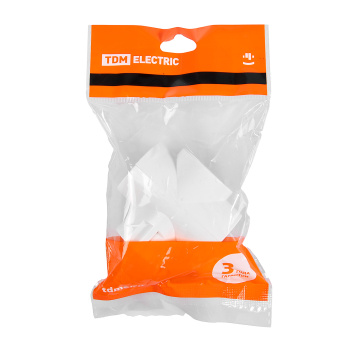 Разветвитель  3роз.  б/з круглый 16А 250В "TDM" SQ1806-0041/0042  *1/20/240