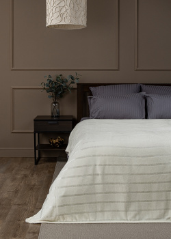 Плед 200*220см фланель однотонный страйп молочный TF FNS ML1 2022 11-0604 Absolute *1